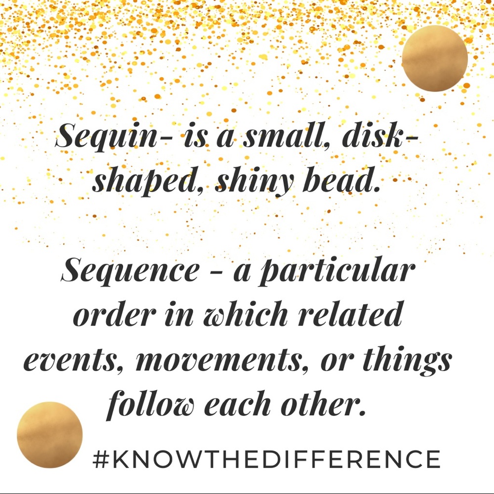 Sequins Vs Sequence Know The Difference - image 1